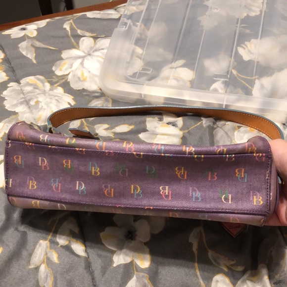 Dooney and Bourke purple monogram multi colored handbag - Picture 5 of 11